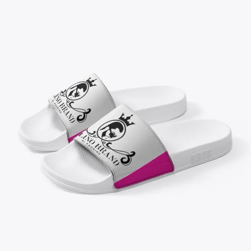 Jdlino brand white and black plus slides