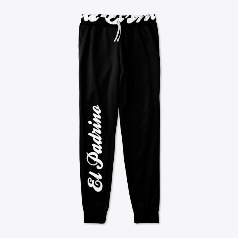 JDLino el Padrino Black and white jogger